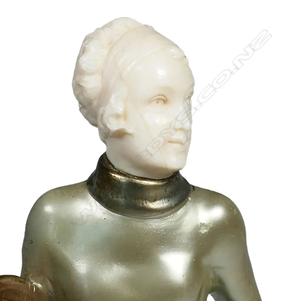 Josef Lorenzl Art Deco cold painted bronze and ivory female tennis player, Image 1++