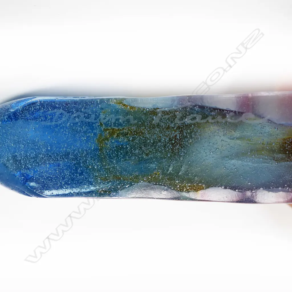 Four Daum pâte de verre multi-coloured fish, Image 1++