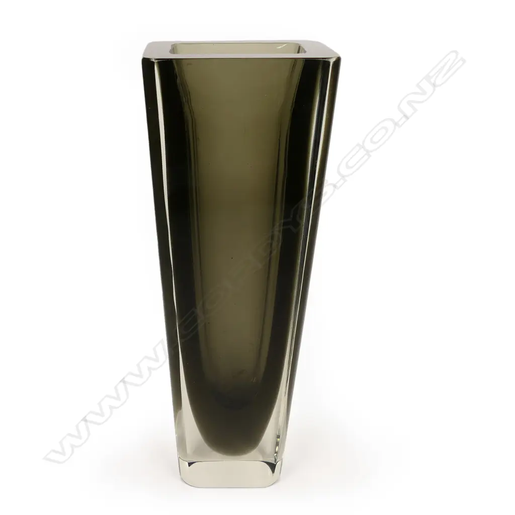 A vintage sommerso Murano glass vase, Image 1++