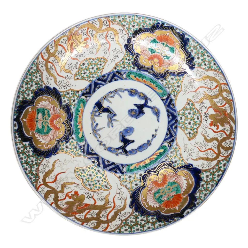 Two late 19thC Japanese Imari chargers, Image 1++