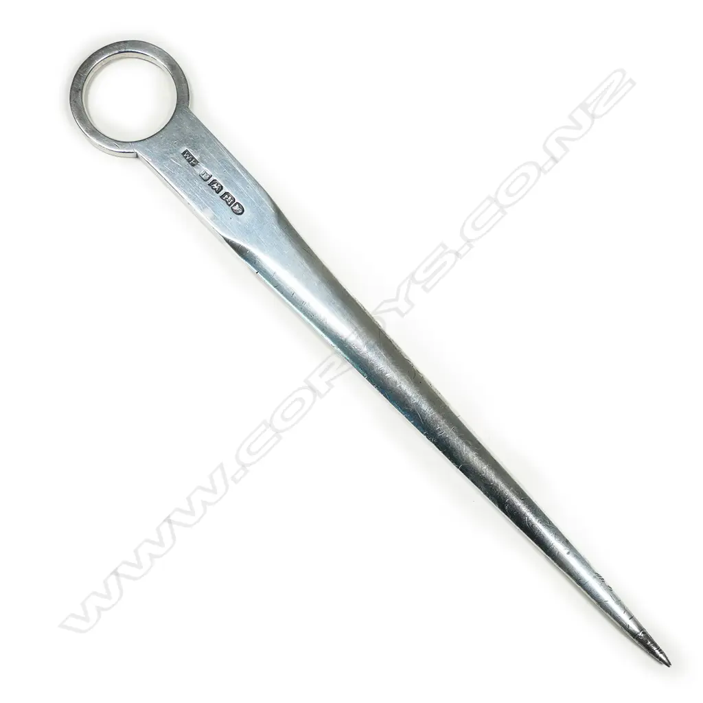 A George IV silver meat skewer, Image 1++