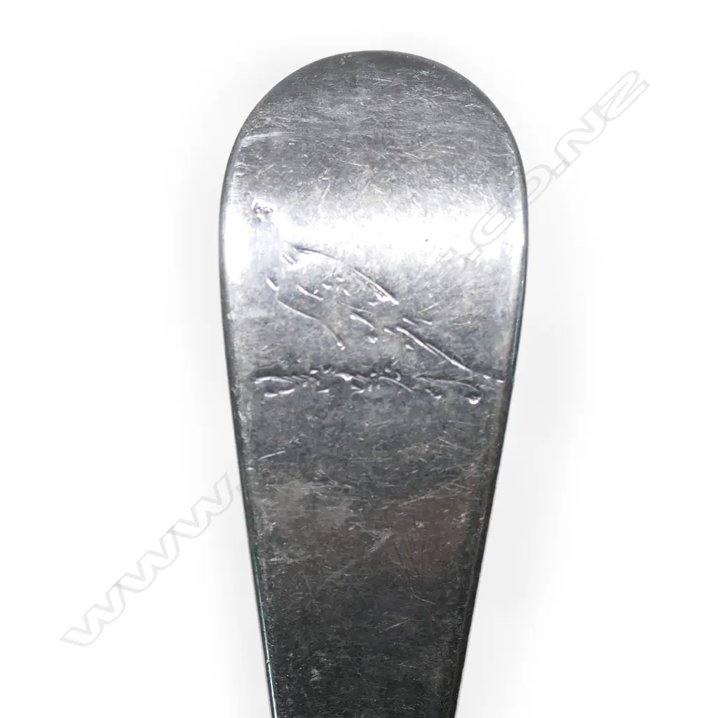 A set of four early George III silver heavy tablespoons, Image 1++