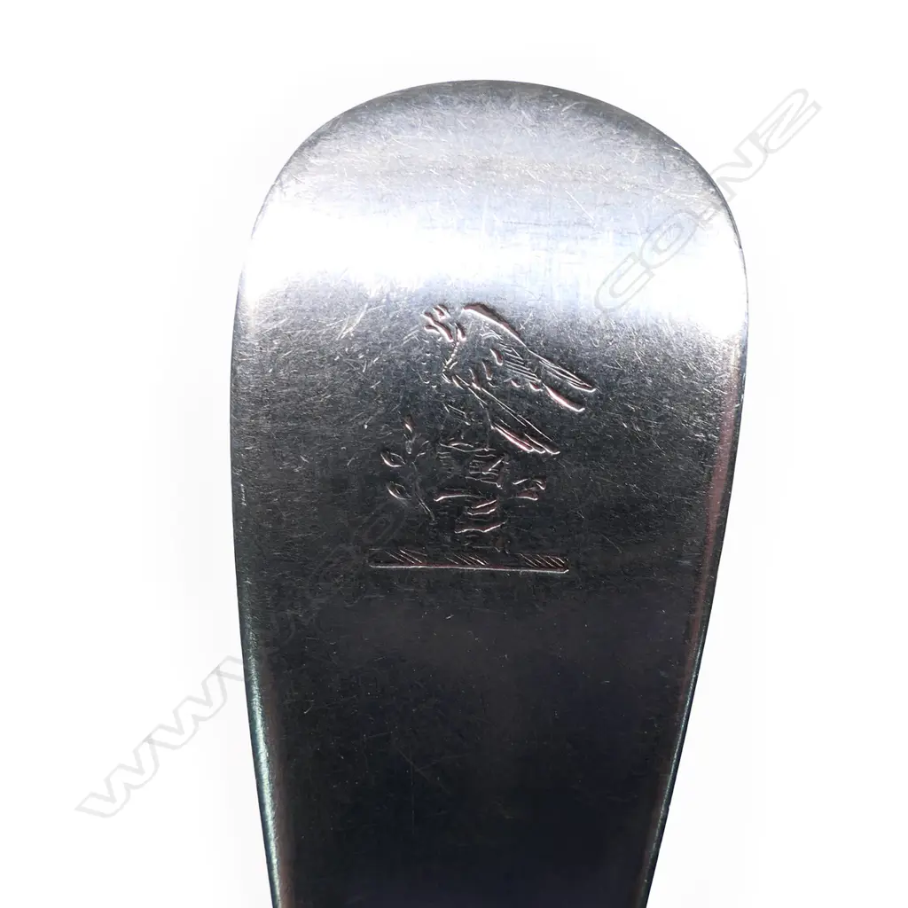 Six George IV silver tablespoons, Image 1++