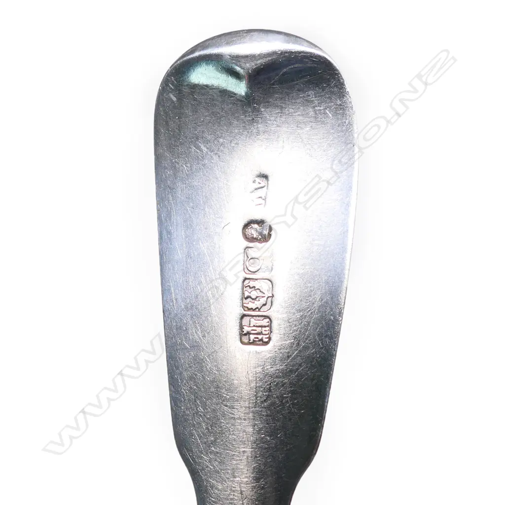 Six George IV silver tablespoons, Image 1++