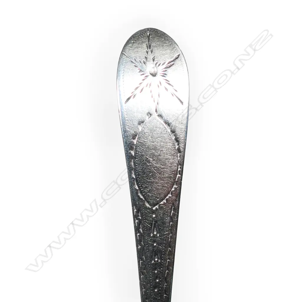 A harlequin set of six George III Irish silver parfait spoons, Image 1++