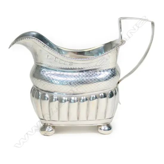 A George III Irish silver cream jug,
