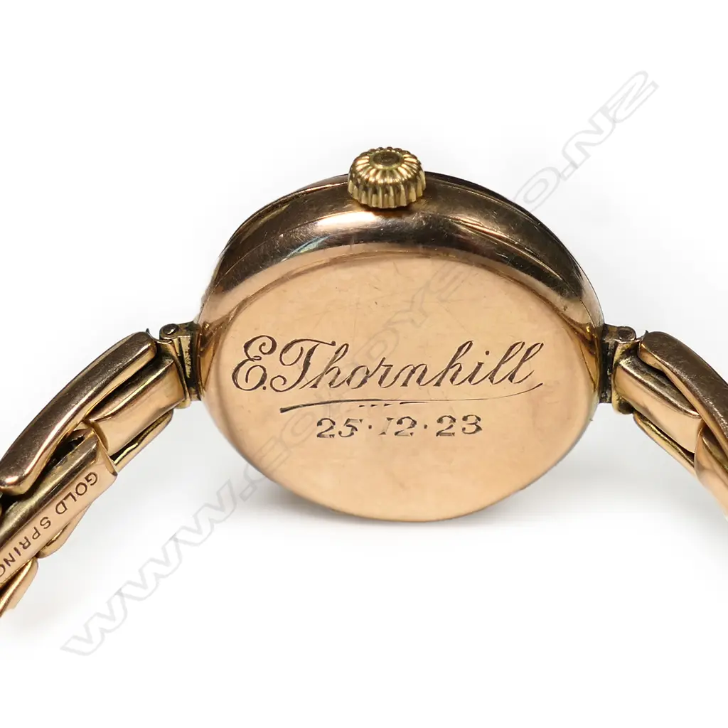 A 1920's Rolex ladies 9ct rose gold wristwatch, Image 1++