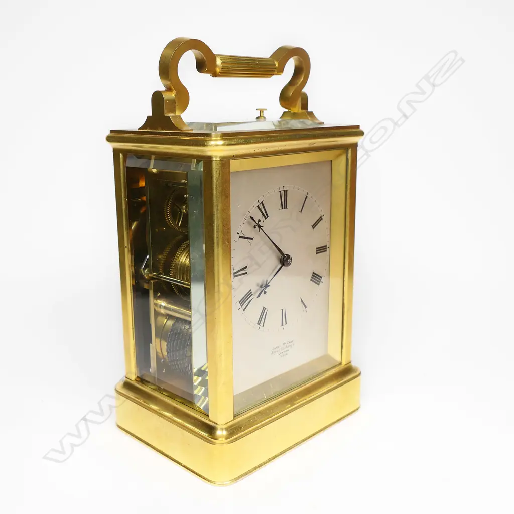 A rare quality early 19thC James McCabe hour striking carriage clock, Image 1++
