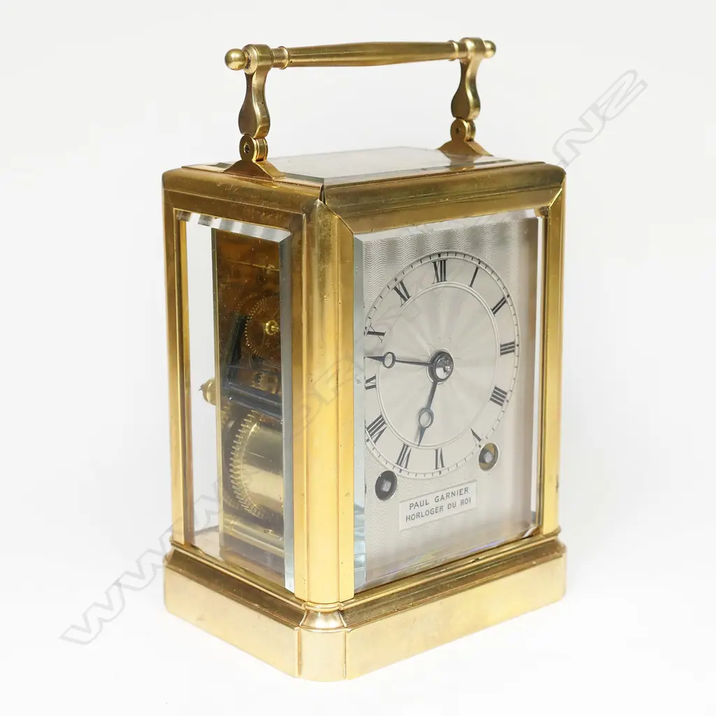 Paul Garnier 19thC striking carriage clock, Image 1++