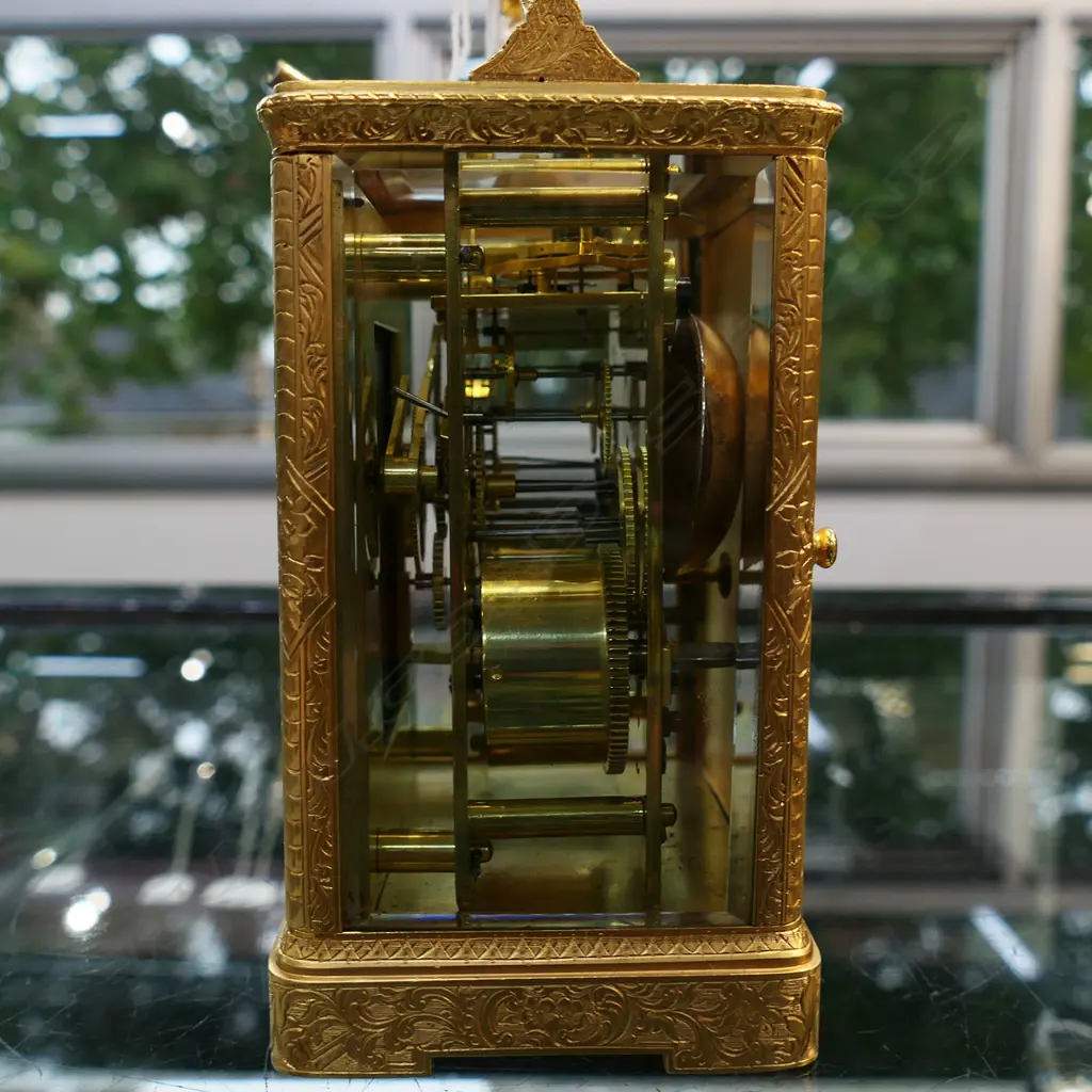 A 19thC French Auguste a Paris striking carriage clock, Image 1++