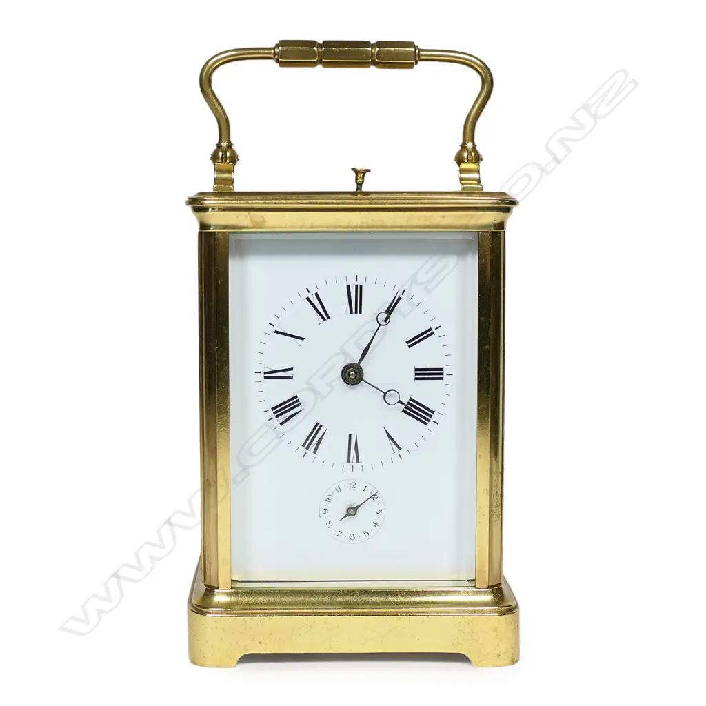 A 19thC French grande sonnerie carriage clock, Image 1++