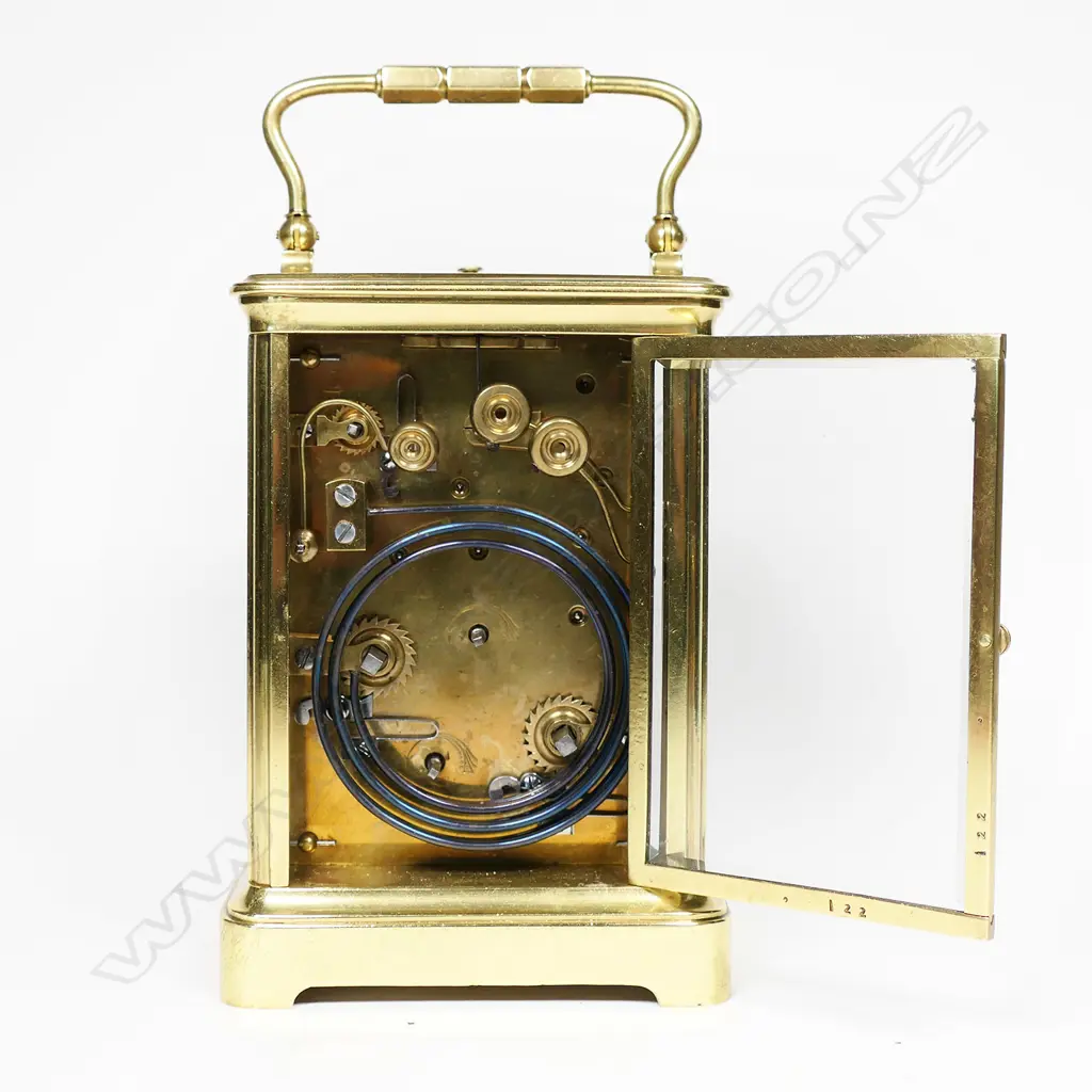 A 19thC French grande sonnerie carriage clock, Image 1++