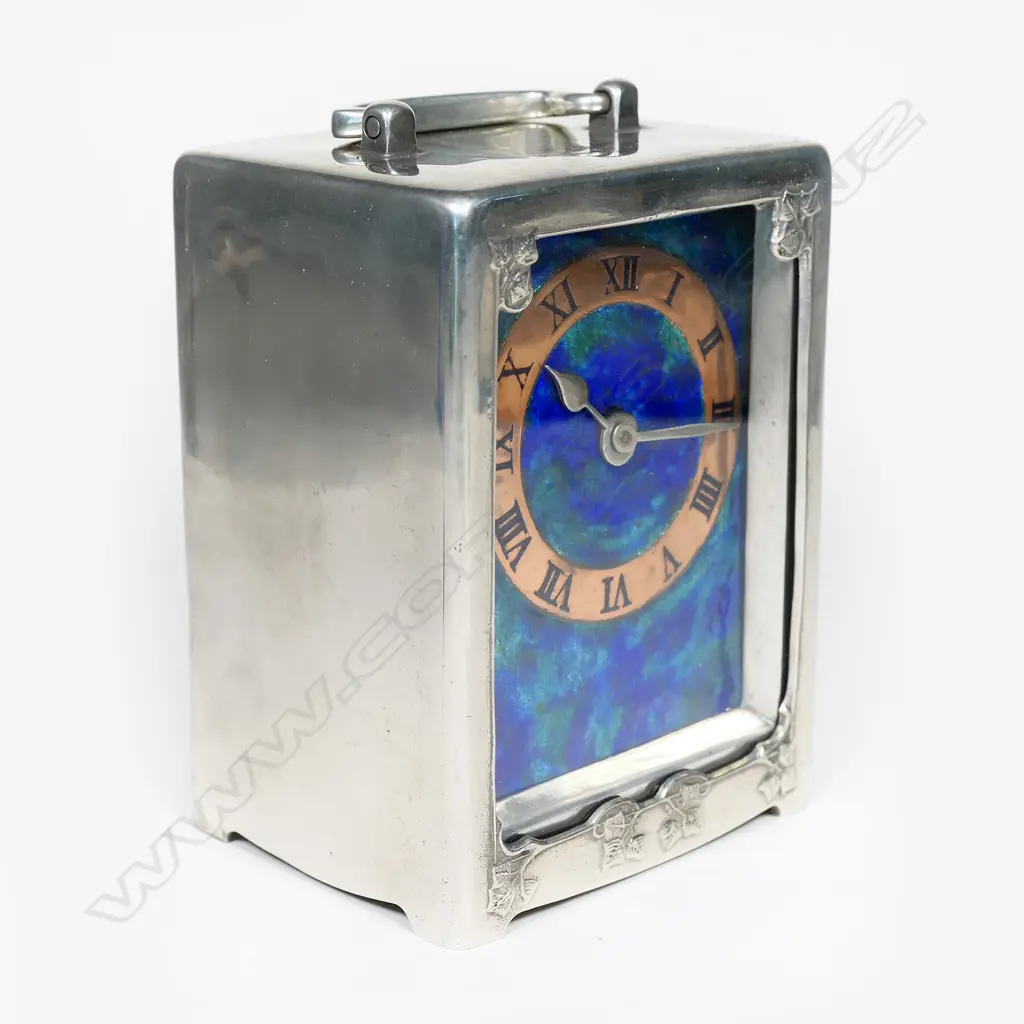 A Liberty & Co. Tudric pewter Archibald Knox timepiece carriage clock c1902, Image 1++