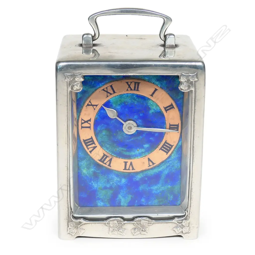 A Liberty & Co. Tudric pewter Archibald Knox timepiece carriage clock c1902, Image 1++