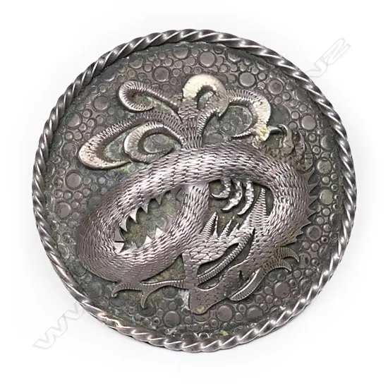 An unusual Tony Buller brooch/buckle,