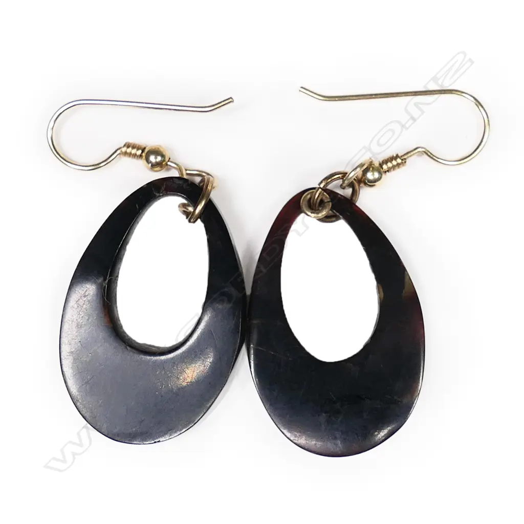 A pair of Victorian pique earrings, Image 1++