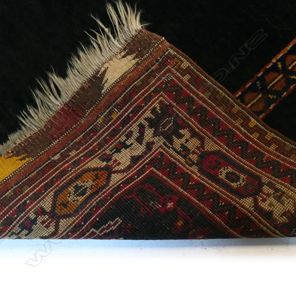 A semi-antique Turkish hand knotted pictorial prayer rug, depicting Medina and Mecca, Image 1++