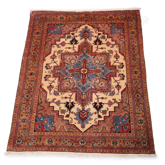 A hand knotted carpet,