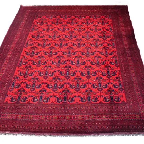 An Andkhoi hand knotted carpet,