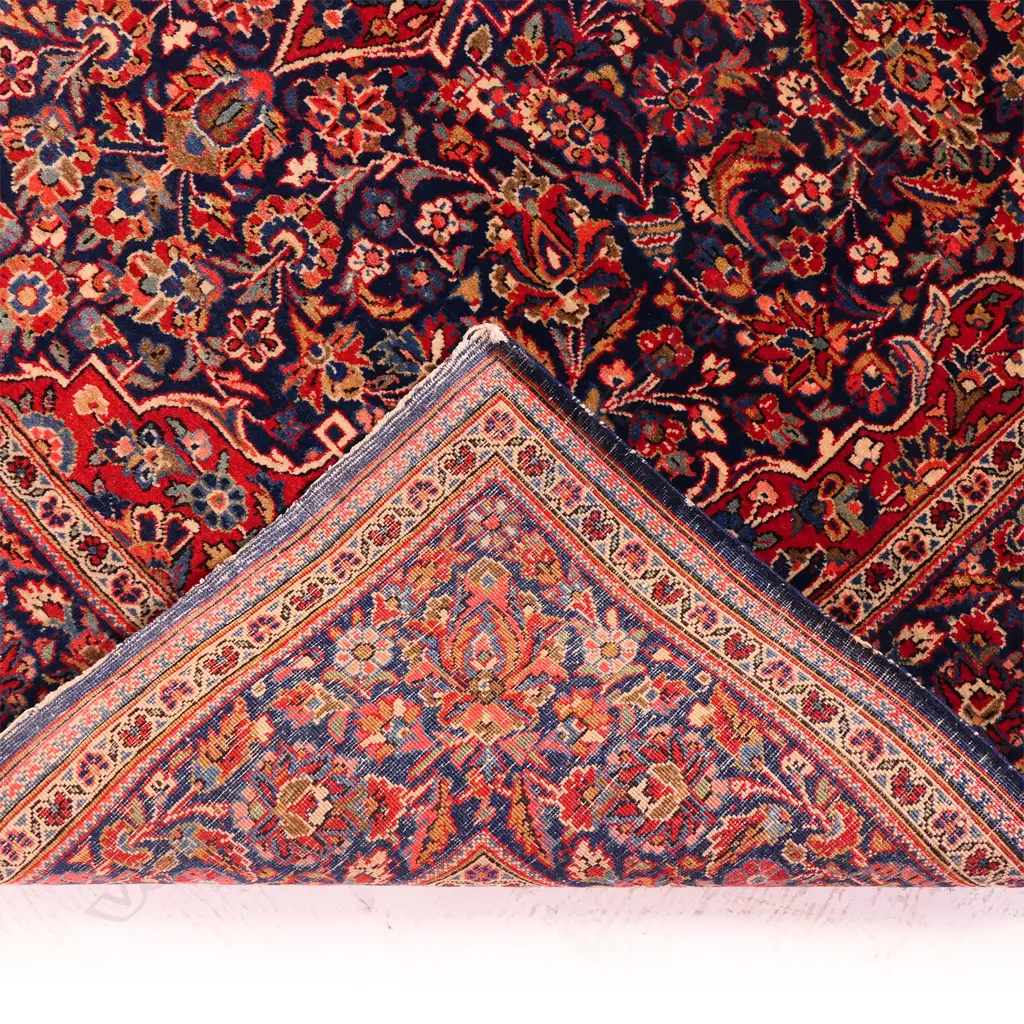 An impressive vintage hand knotted Persian Kashan carpet, Image 1++