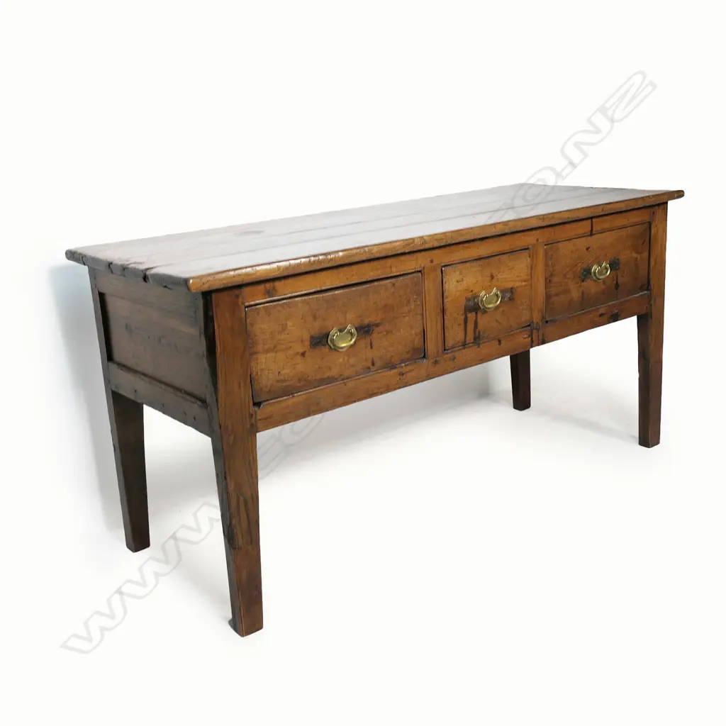 A 19thC French fruitwood sideboard base, Image 1++