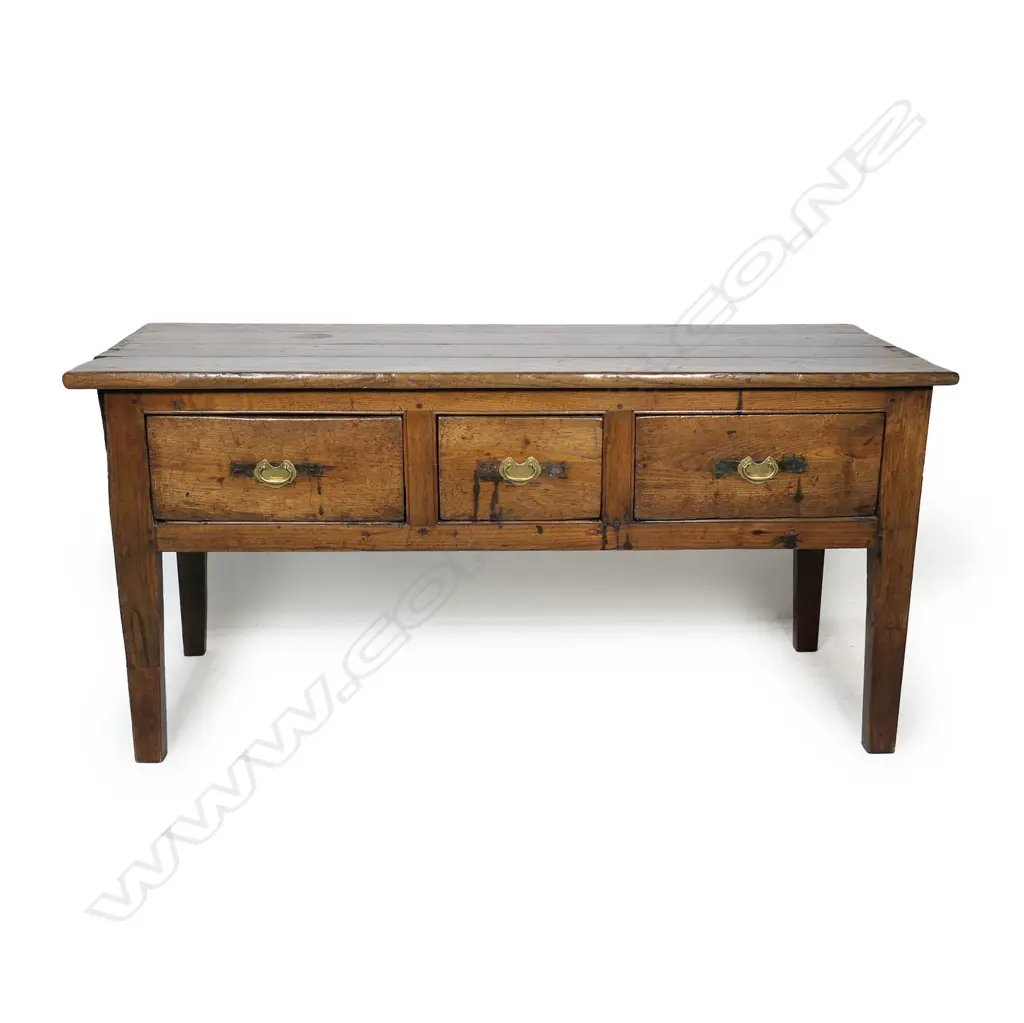 A 19thC French fruitwood sideboard base, Image 1++