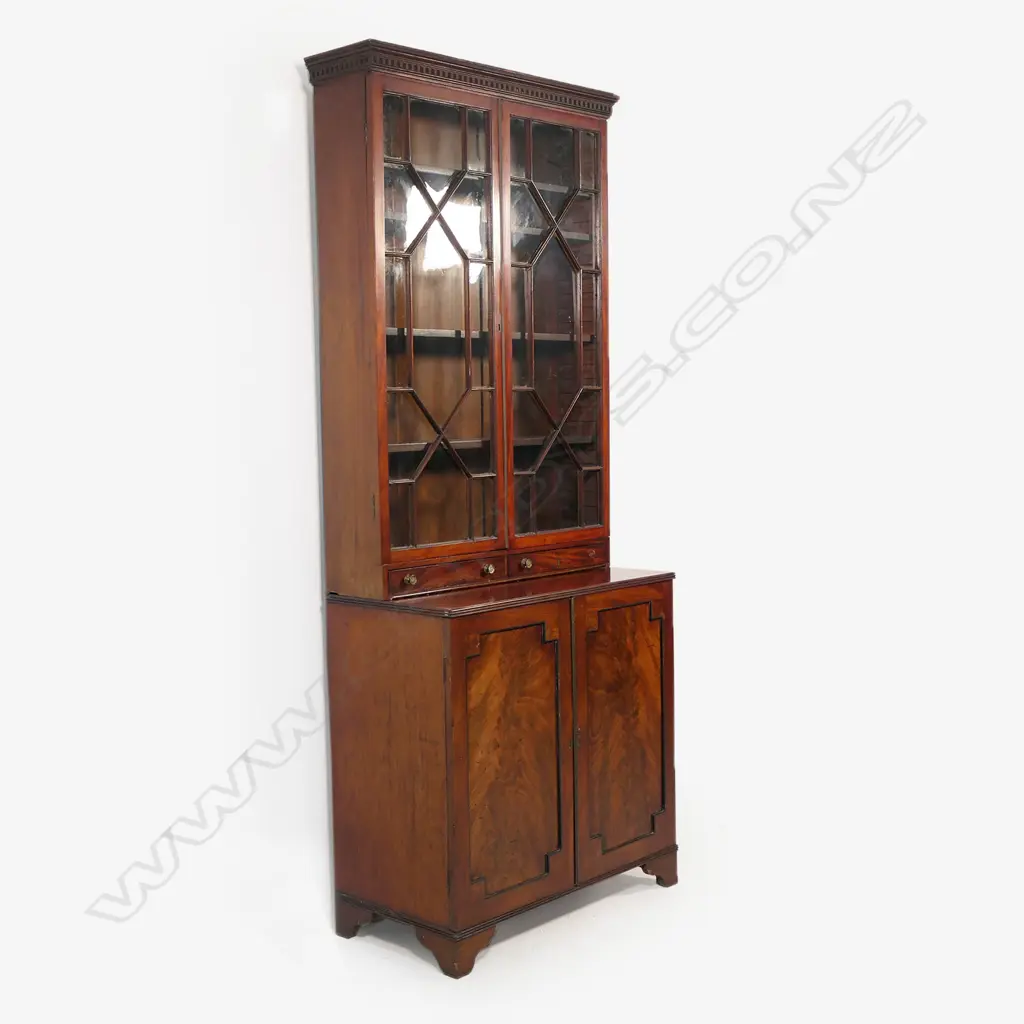 A 19th century mahogany bookcase cabinet Image 1++