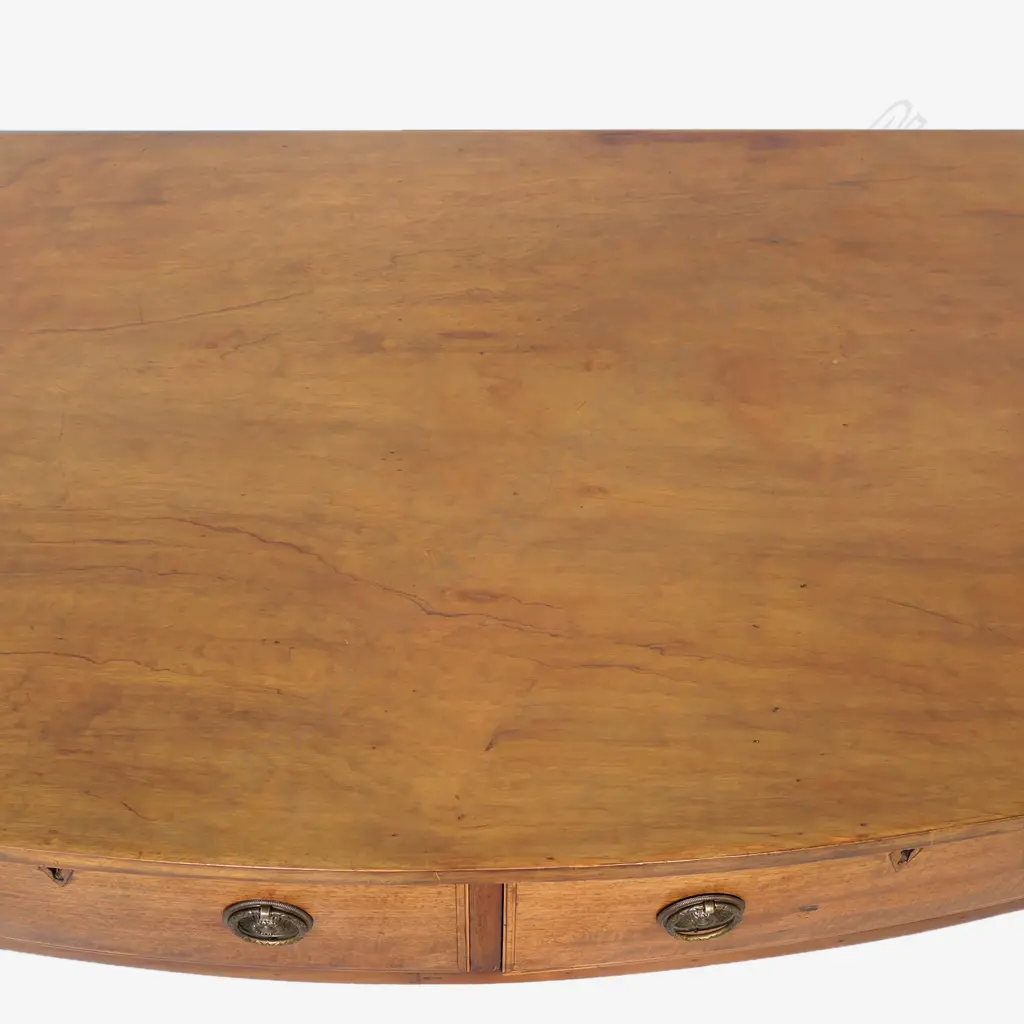 A 19th century mahogany bow-fronted side table, Image 1++
