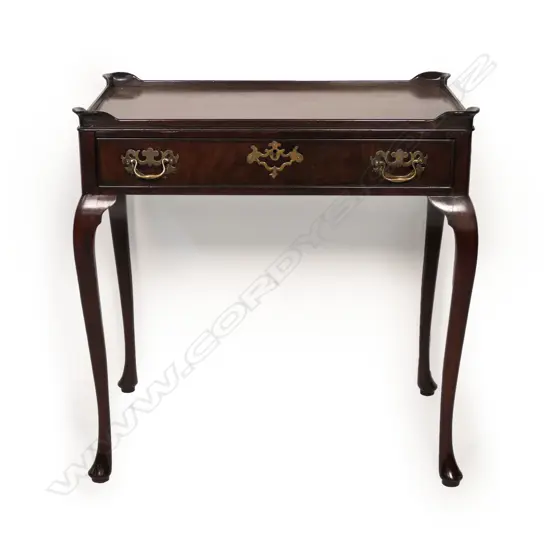 A Victorian mahogany silver table