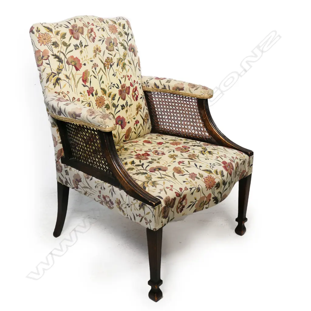 A 19thC bergère chair, Image 1++