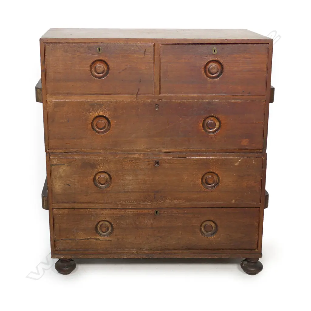 Lieutenant-colonel Robert Henry Wynyard CB (1802–1864) historical Australian cedar campaign chest, Image 1++