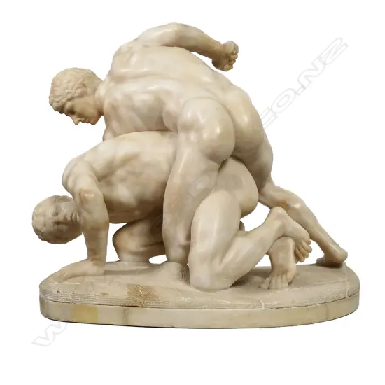 A late 19thC neoclassical marble sculpture,
