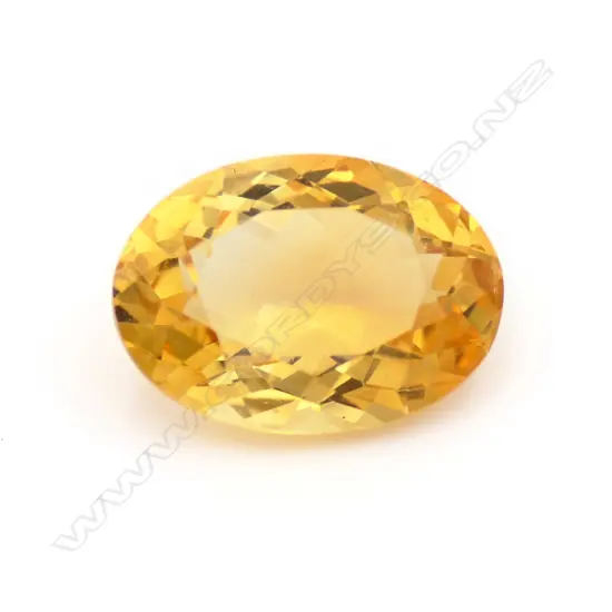 Citrine – 17.25ct. - oval mixed cut