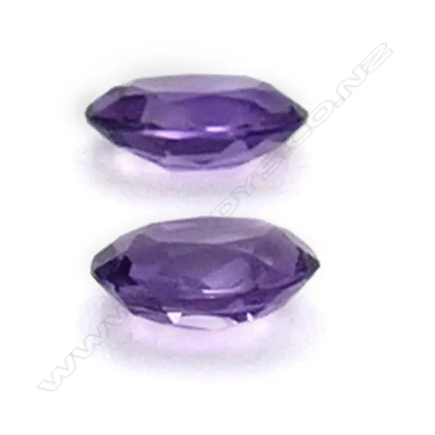 Amethyst – 5.1ct. - 2 stones oval Image 1++