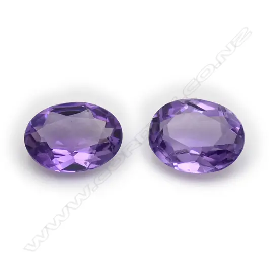Amethyst – 5.1ct. - 2 stones oval