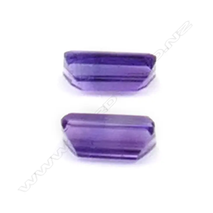 Amethyst – 2.8ct. 2 stones rectangular Image 1++