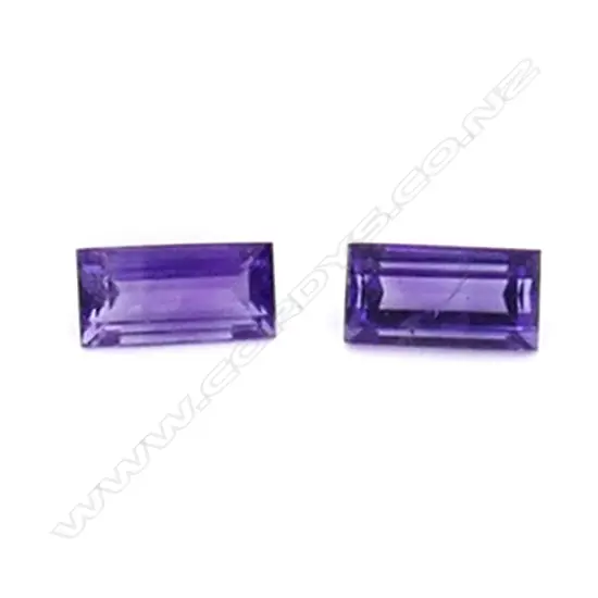 Amethyst – 2.8ct. 2 stones rectangular