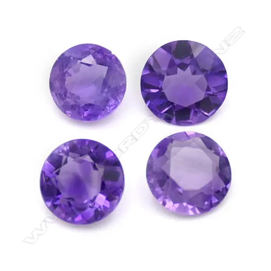 Amethyst – 4.86ct. 4 stones round