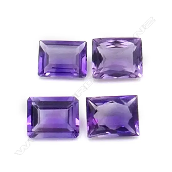 Amethyst – 11ct. - 4 stones rectangular