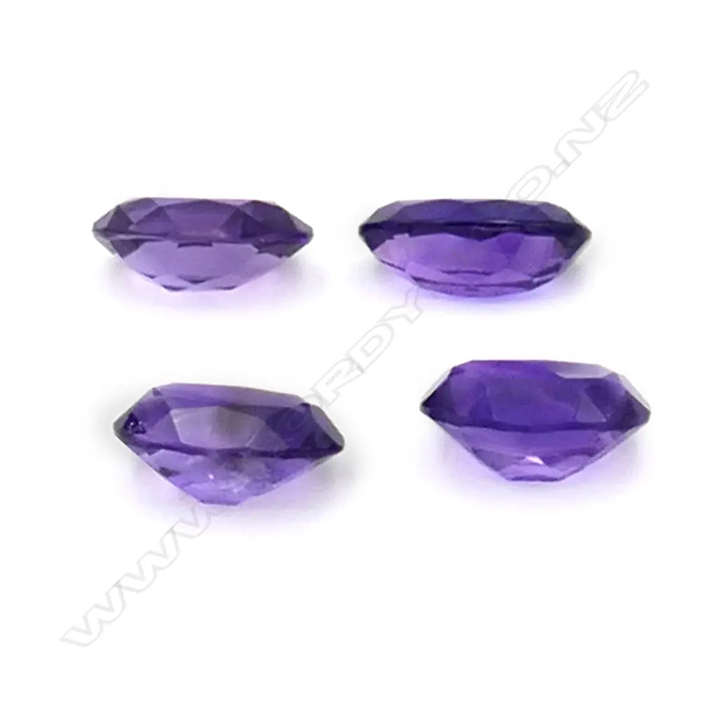 Amethyst – 22.08ct. - 4 stones oval Image 1++