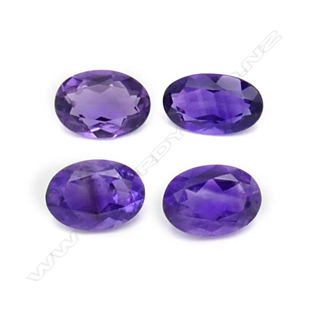Amethyst – 22.08ct. - 4 stones oval Image 1++