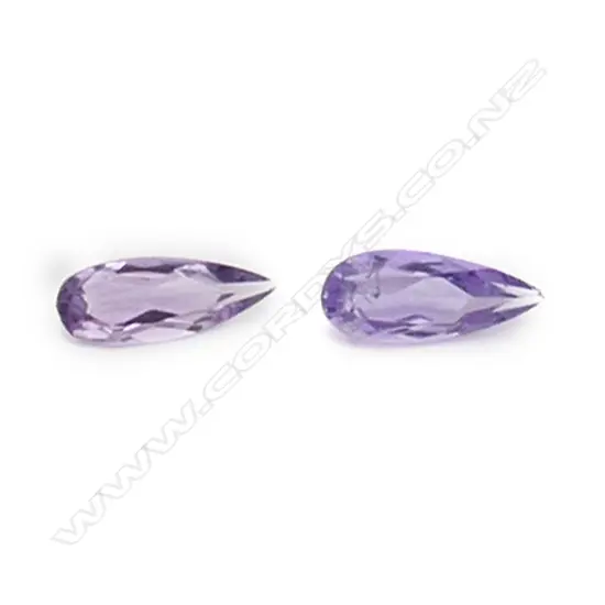 Amethyst – 1.8ct. - 2 stones pear