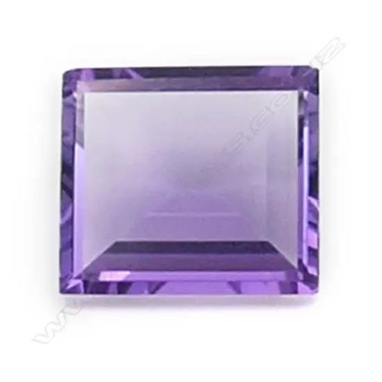 Amethyst – 7.63ct. rectangular with flat top