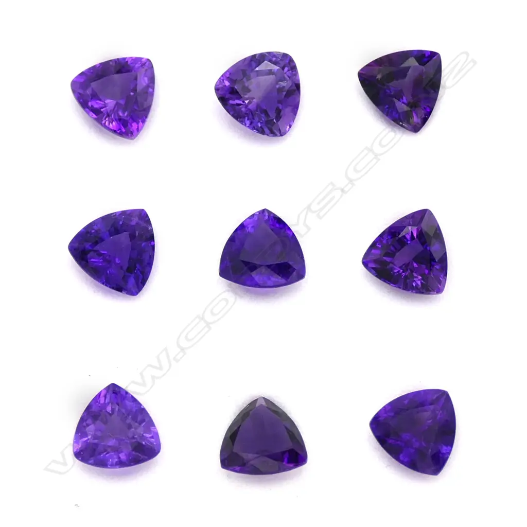 Amethys 14.7ct. - 9 stones trilliant Image 1++