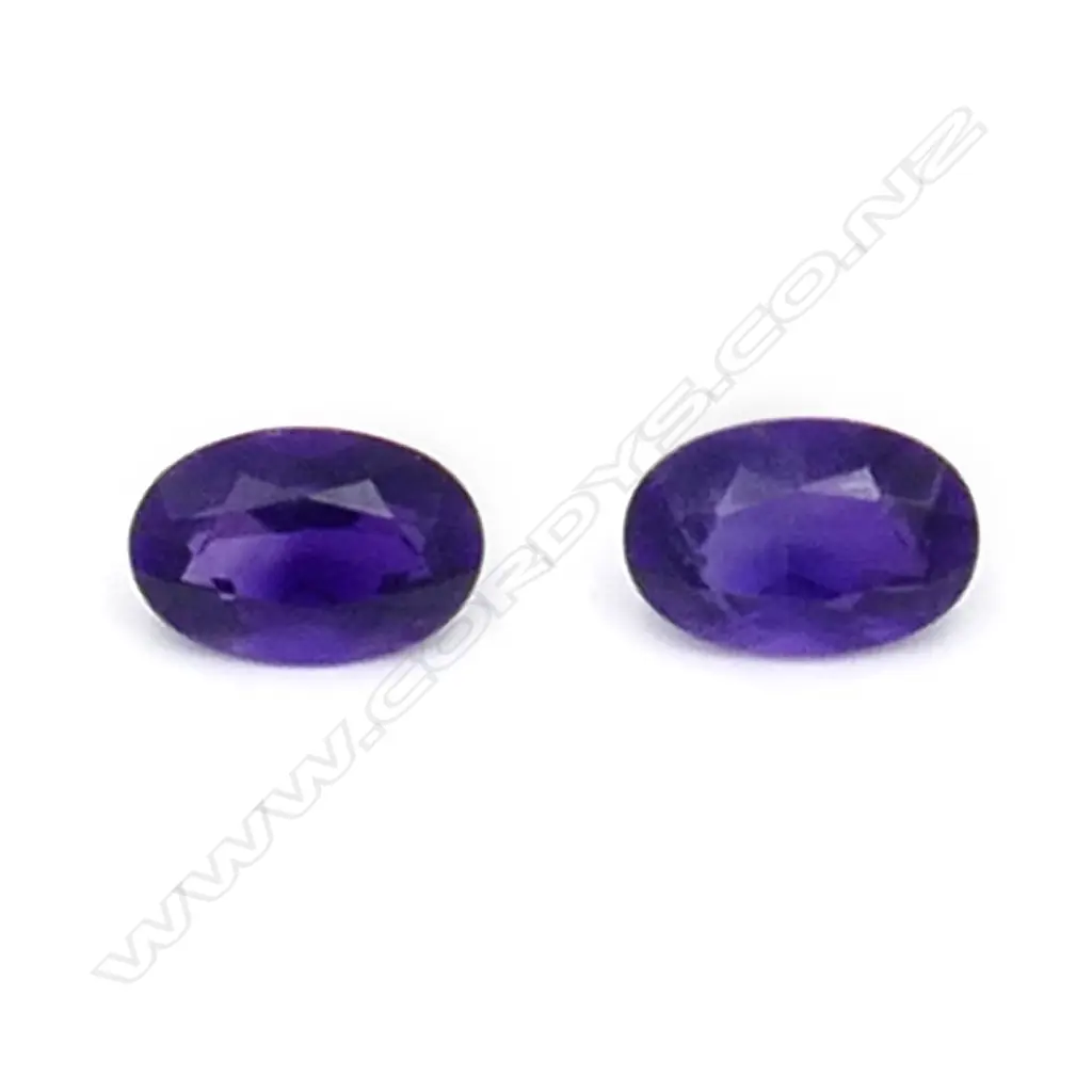 Amethyst – 6.5ct. 2 stones oval Image 1++