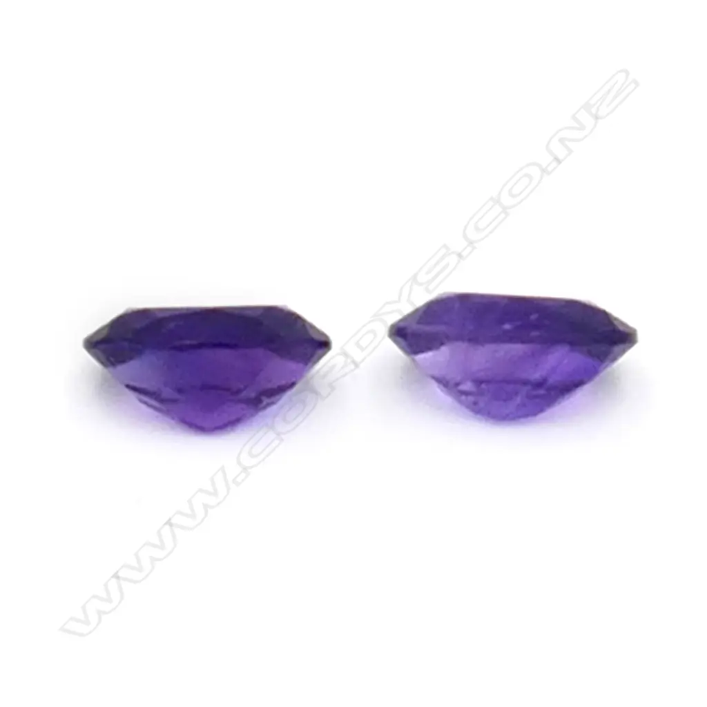 Amethyst – 6.5ct. 2 stones oval Image 1++