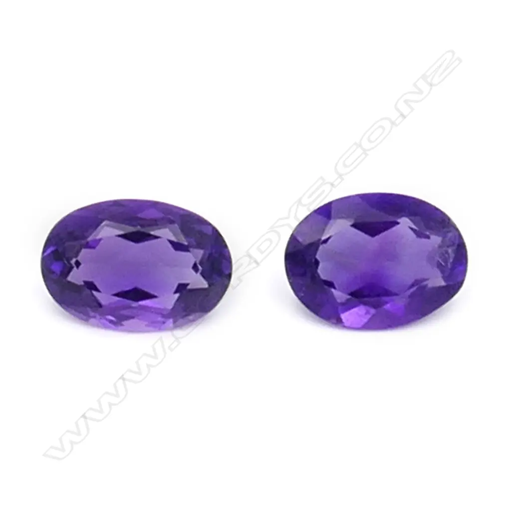 Amethyst – 14.8ct. - 2 stones oval Image 1++