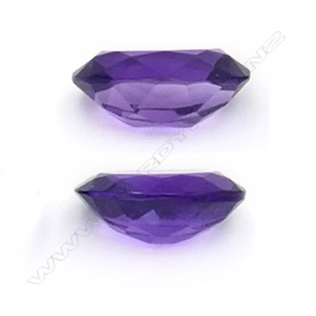 Amethyst – 14.8ct. - 2 stones oval Image 1++