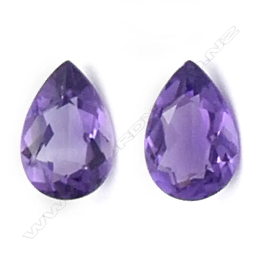 Amethyst – 5.32ct. - 2 stones pear Image 1++