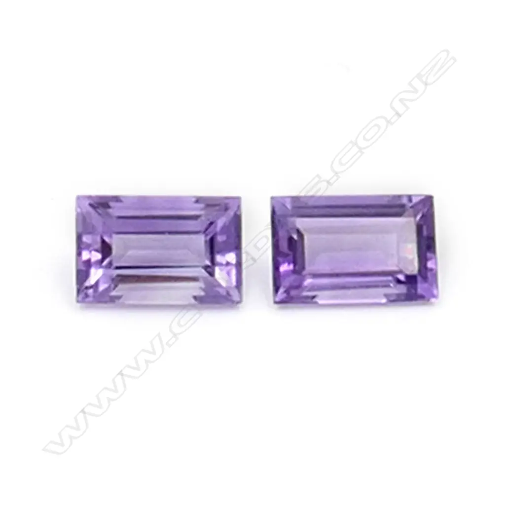Amethyst – 4.7ct. - pair rectangular Image 1++